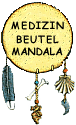 Medizin Lederbeutel Tomahawk Mandala Pfeil und Bogen