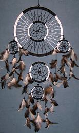 Traumfnger schwarz weiss 65cm