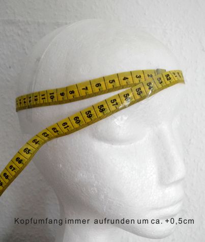 Kopfumfang messen Indianer-Federhaube von 54-63cm